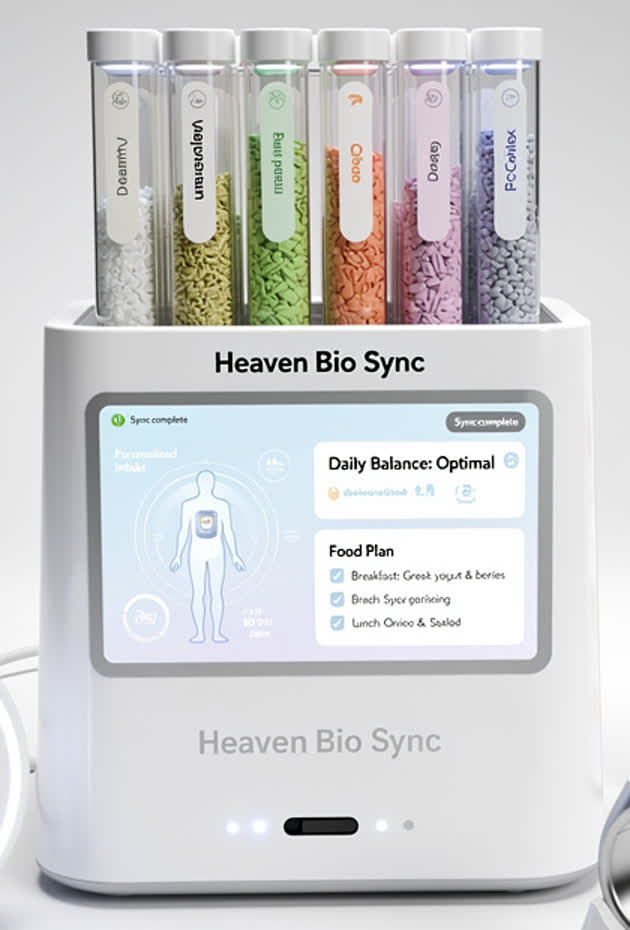 The Bio Sync supplement measure with its canisters